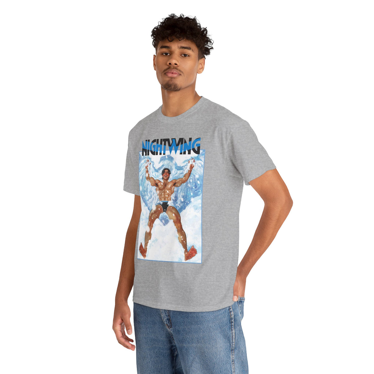 Nightwing T-Shirt - Nick Robles Art - Dick Grayson in the Snow - #111 Cover Art - DC Comics