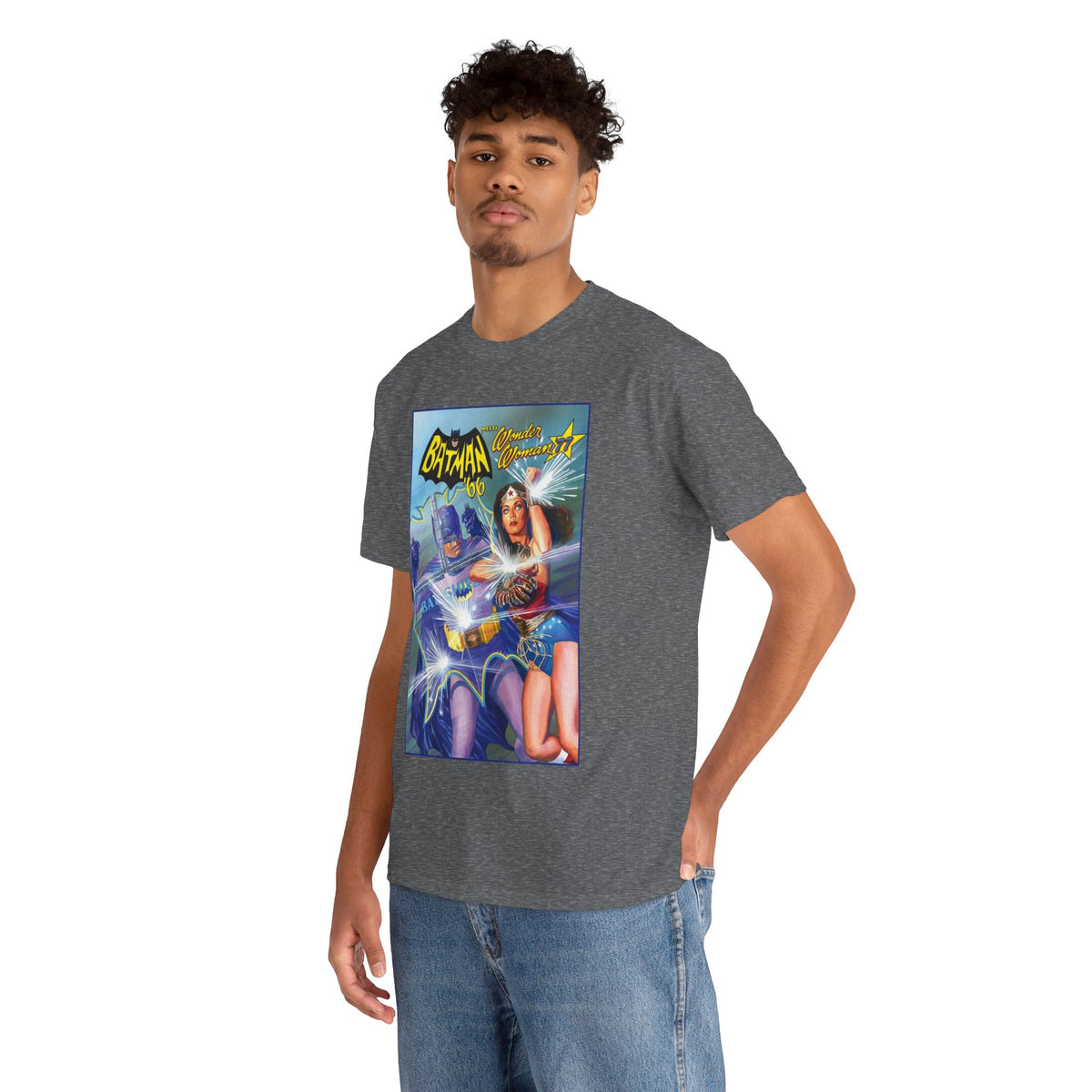 Batman '66 Meets Wonder Woman '77 T-Shirt - Alex Ross Art - DC Comics