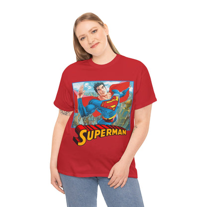Superman T-Shirt - Guillem March Art - Variant Connecting Cover Art - Flying Over Metropolis - DC Comics All-In