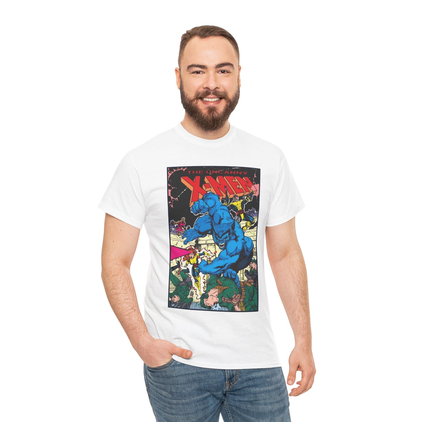 Uncanny X-Men T-Shirt - Jim Lee Art - Beast, Forge - Marvel Comics