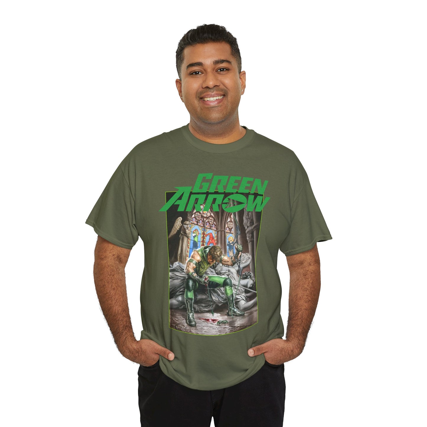 Green Arrow T-Shirt - Mauro Cascioli Art - DC Comics
