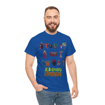13 Ghosts of Scooby-Doo T-Shirt - Hanna-Barbera Saturday Morning Cartoon - Chest of Demons - Maldor, Queen Morbidia, Reflector Specter