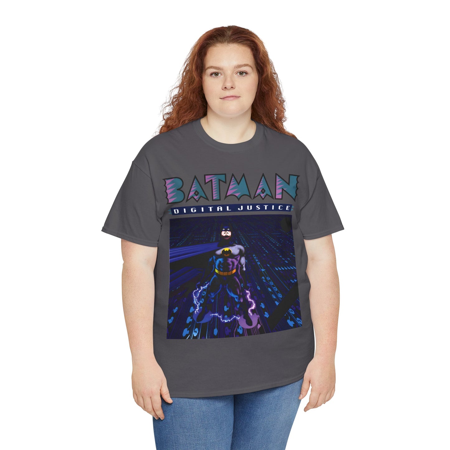 Batman Digital Justice T-Shirt - Pepe Moreno Computer Generated Art - Graphic Novel - Gotham City, Bruce Wayne - DC Comics