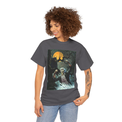 Solomon Grundy T-Shirt - Bernie Wrightson Art - Batman Watching From the Trees - DC Comics