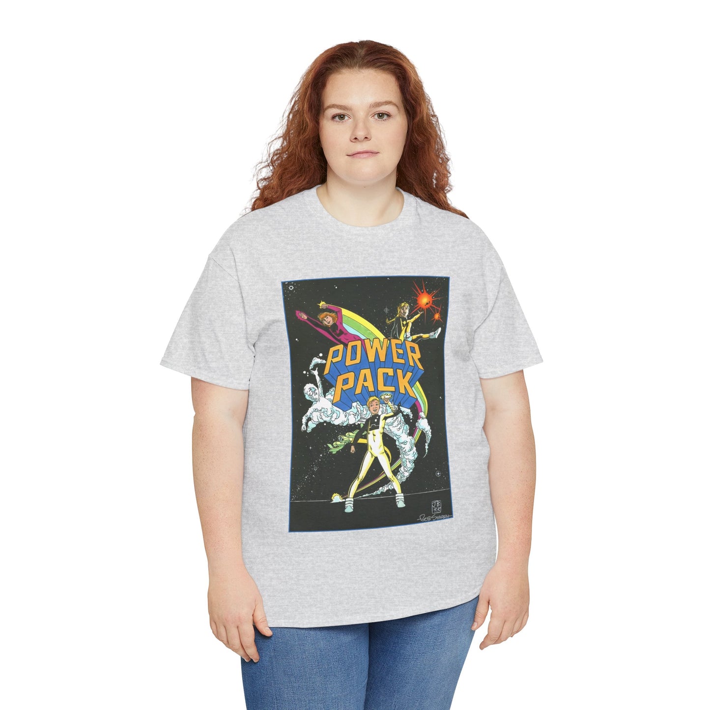 Power Pack T-Shirt - June Brigman, Roy Richardson, Bob Share Art - Ad Recreation - Marvel Comics