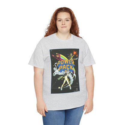 Power Pack T-Shirt - June Brigman, Roy Richardson, Bob Share Art - Ad Recreation - Marvel Comics