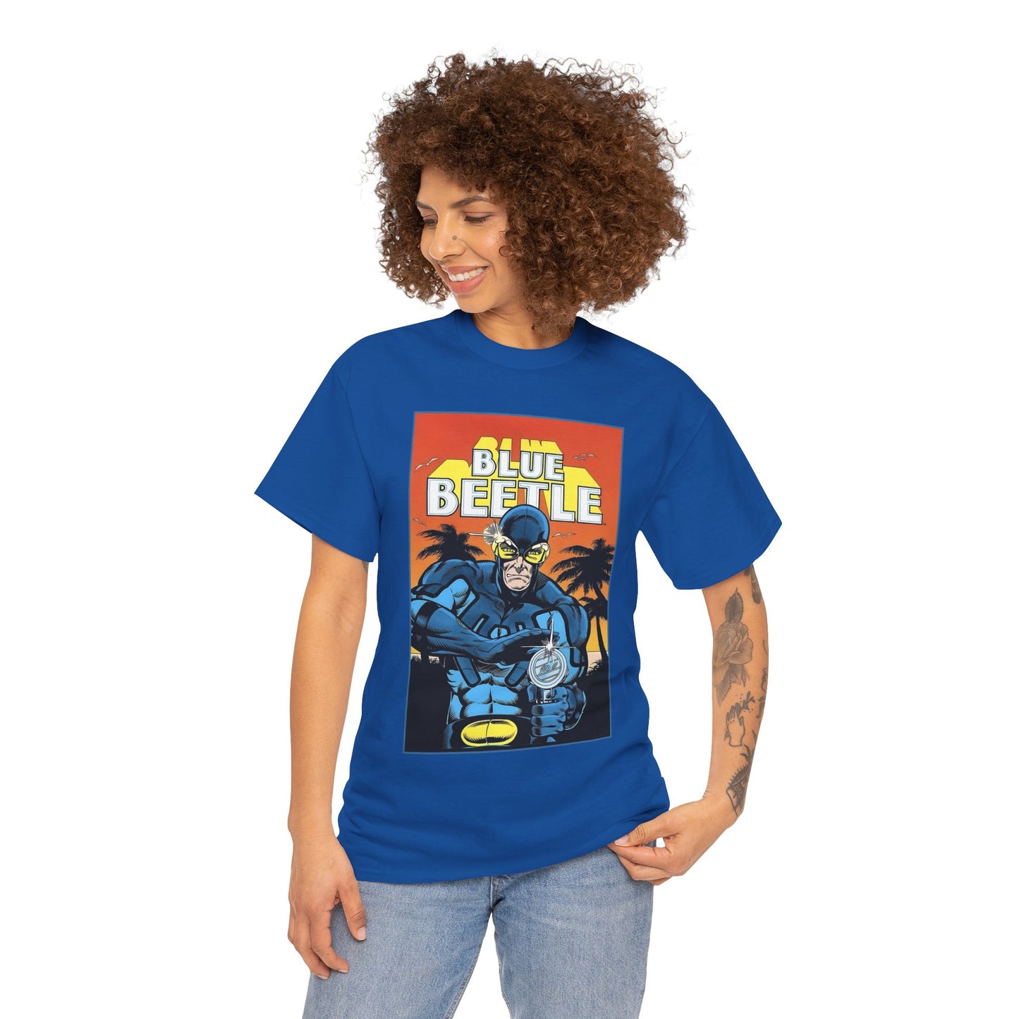 Blue Beetle T-Shirt - Ted Kord - 1980s DC Series - DC Comics