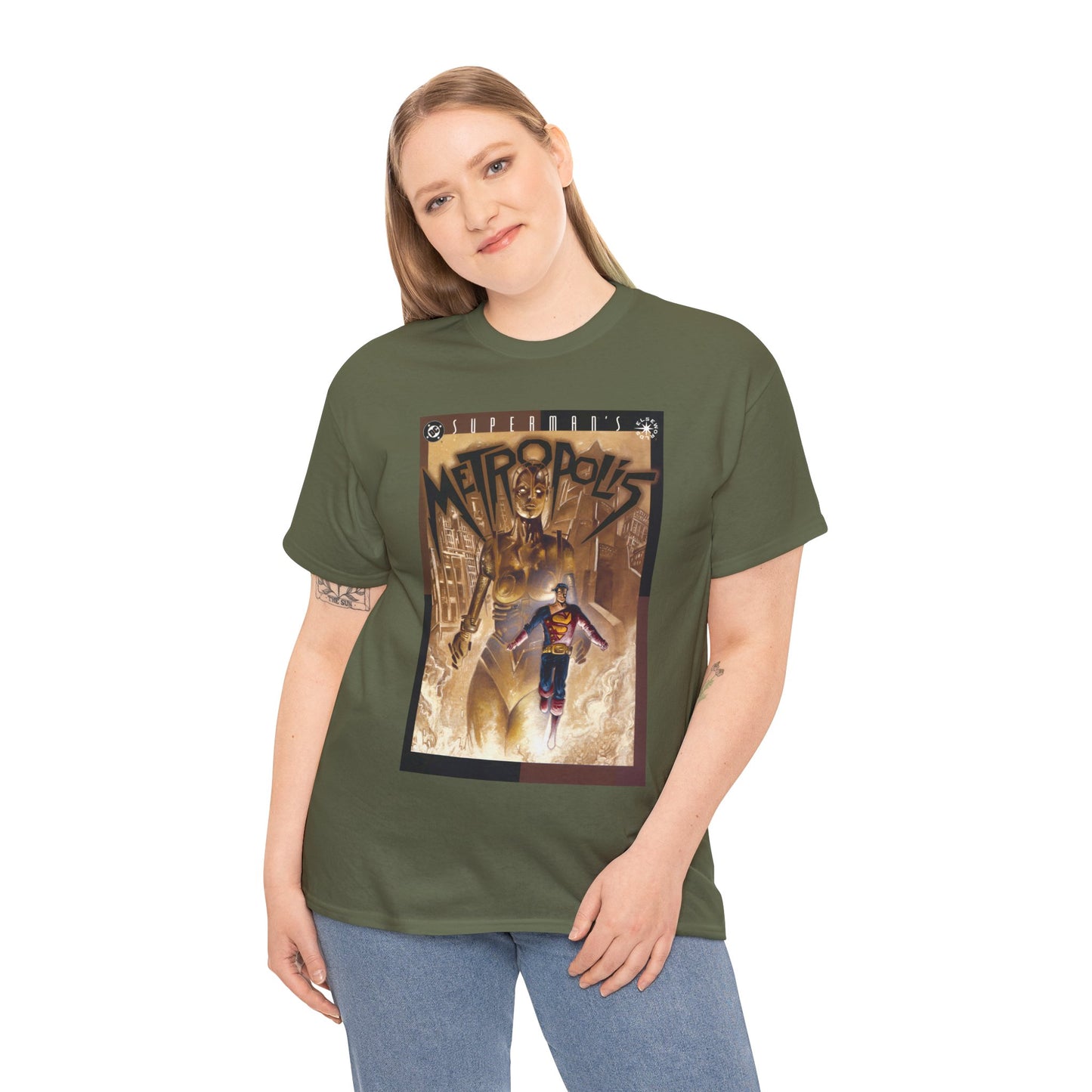Superman's Metropolis T-Shirt - Ted McKeever Art - Elseworlds Art Based on Fritz Lang's Movie - DC Comics
