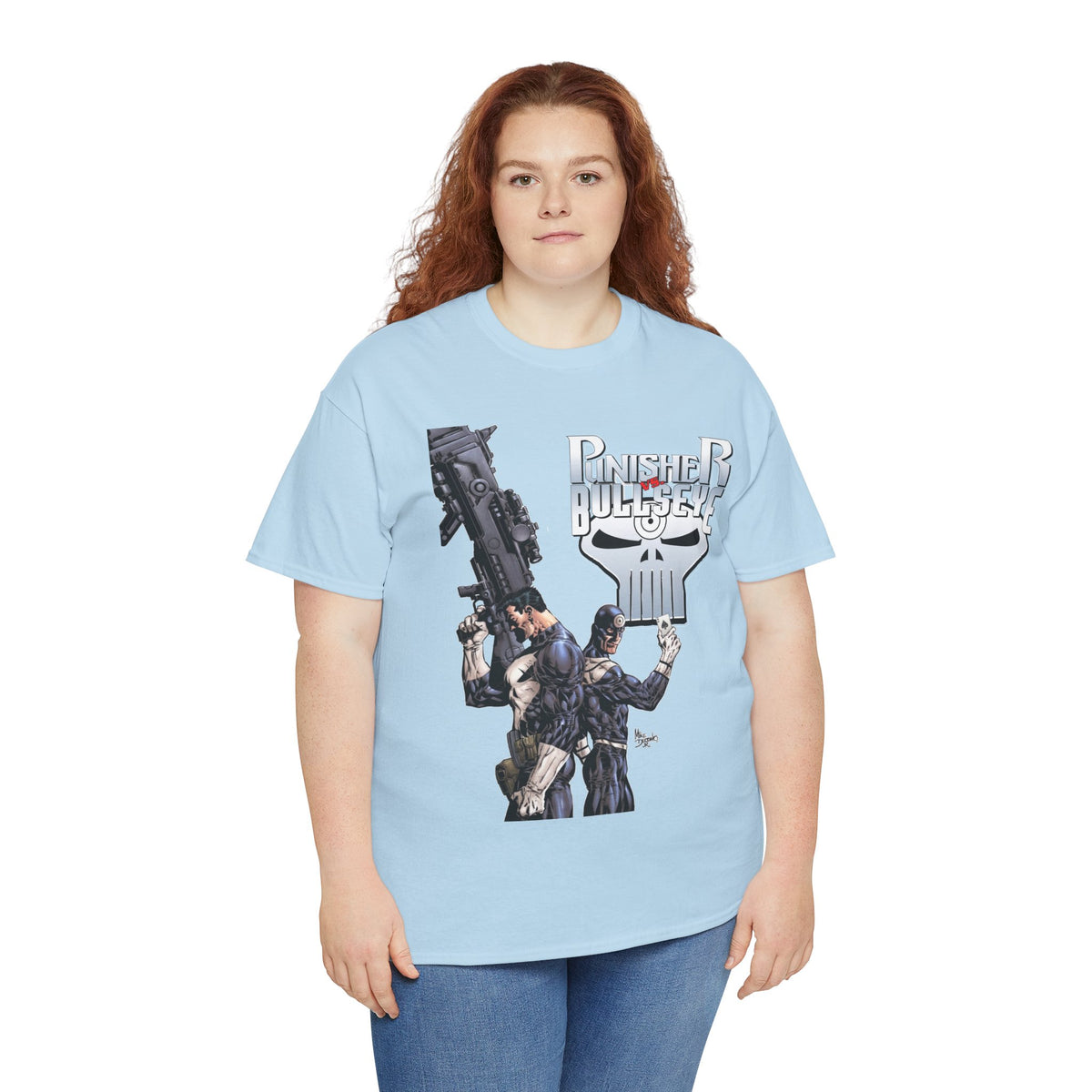 Punisher Vs Bullseye T-Shirt -Mike Deodato Jr Art - Marvel Comics
