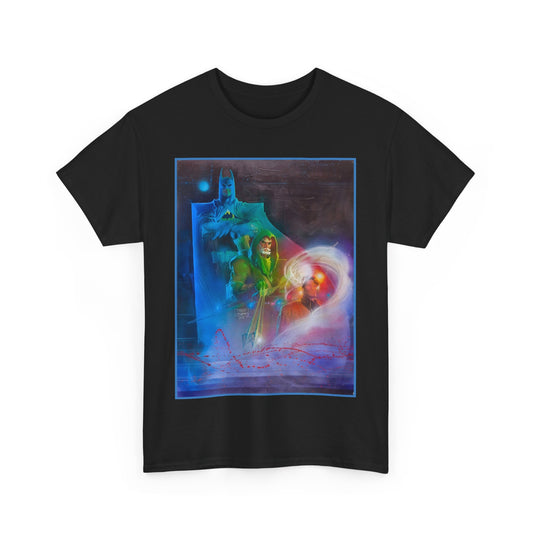 Batman, Green Arrow, Question T-Shirt - Denys Cowan & Bill Sienkiewicz Art - DC Comics - Gotham City
