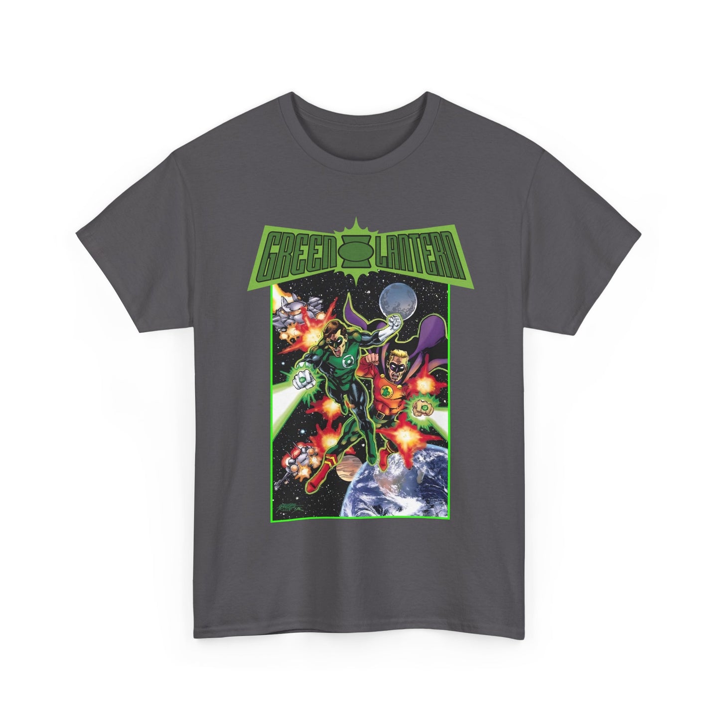 Green Lantern T-Shirt - George Perez Art - Hal Jordan & Alan Scott - Silver Age & Golden Age - DC Comics