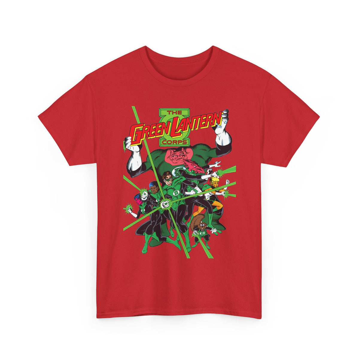 Green Lantern Corps T-Shirt - Joe Staton Art - Hal Jordan, John Stewart, Katma Tui, Arisia, Kilowog - DC Comics
