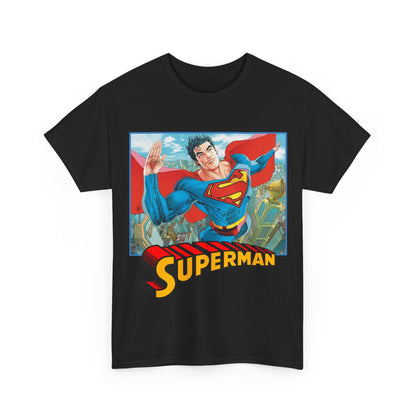 Superman T-Shirt - Guillem March Art - Variant Connecting Cover Art - Flying Over Metropolis - DC Comics All-In