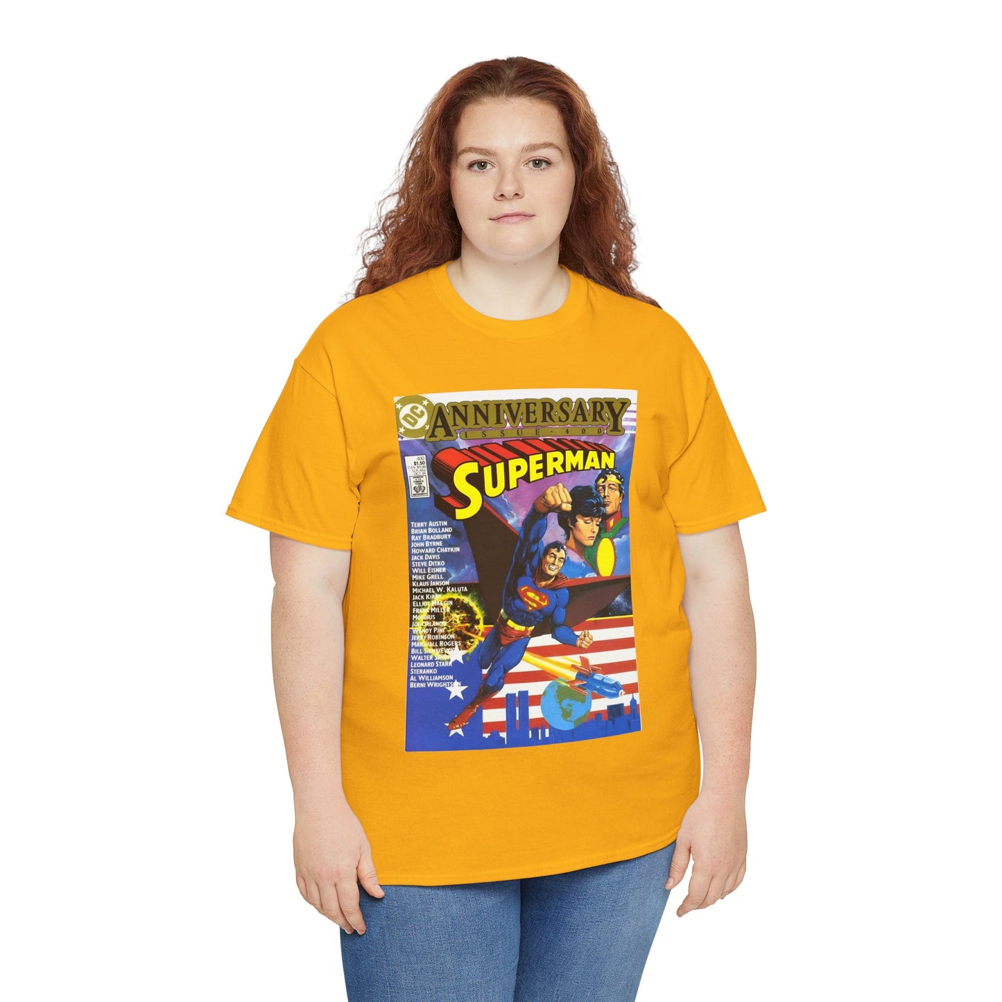 Superman #400 T-Shirt - Howard Chaykin & Frank Miller Art - Jor-El, Lara, Krypton - DC Comics