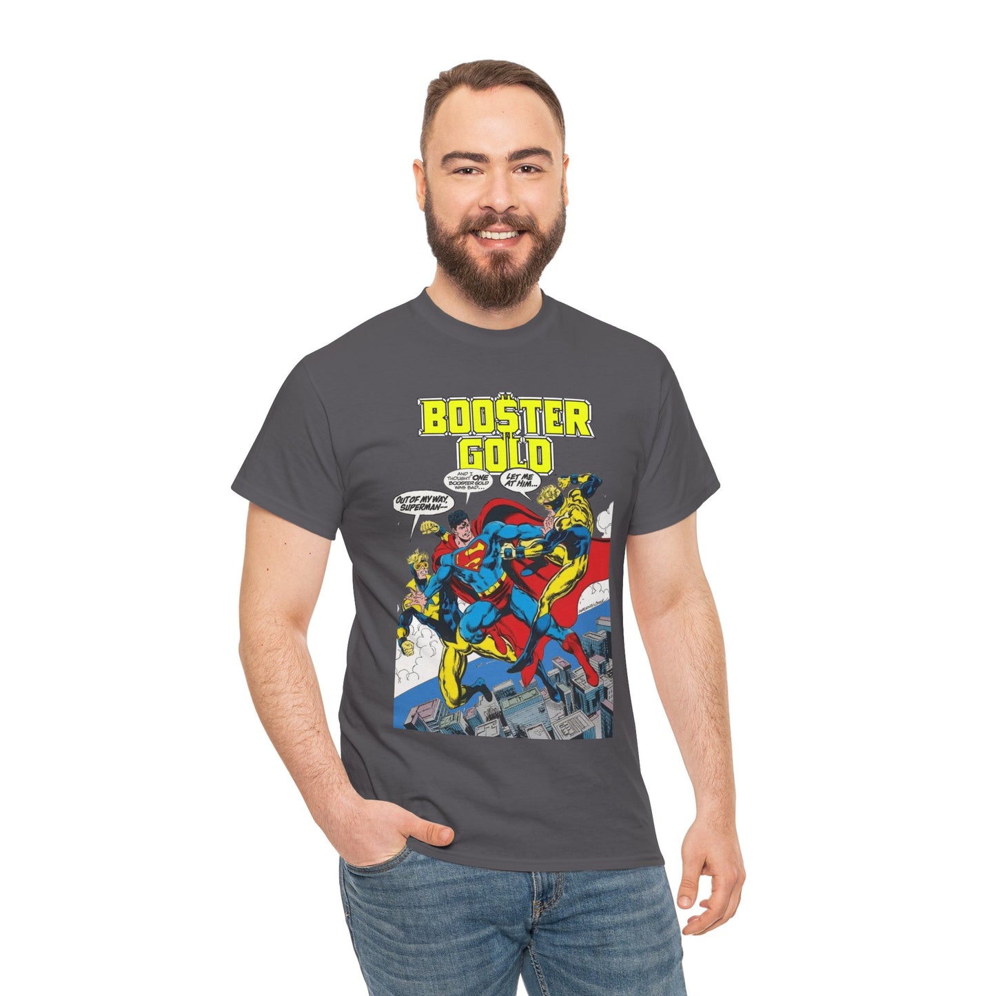 Booster Gold T-Shirt - Dan Jurgens & John Byrne Art - Superman - DC Comics