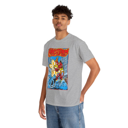 Fury of Firestorm T-Shirt - Pat Broderick Art - Vs Killer Frost - #3 Cover Art - DC Comics