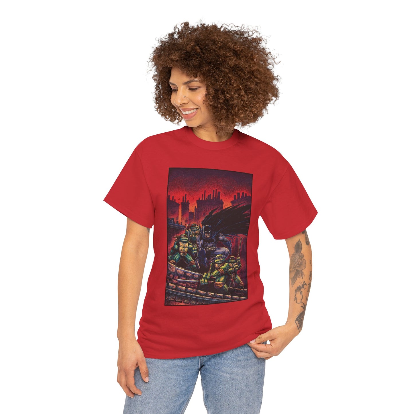 Batman & Teenage Mutant Ninja Turtles T-Shirt - Kevin Eastman Art - TNMT - DC Comics
