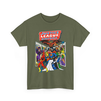 Justice League of America T-Shirt - George Perez Art - Vs Tarot Gang - DC Comics
