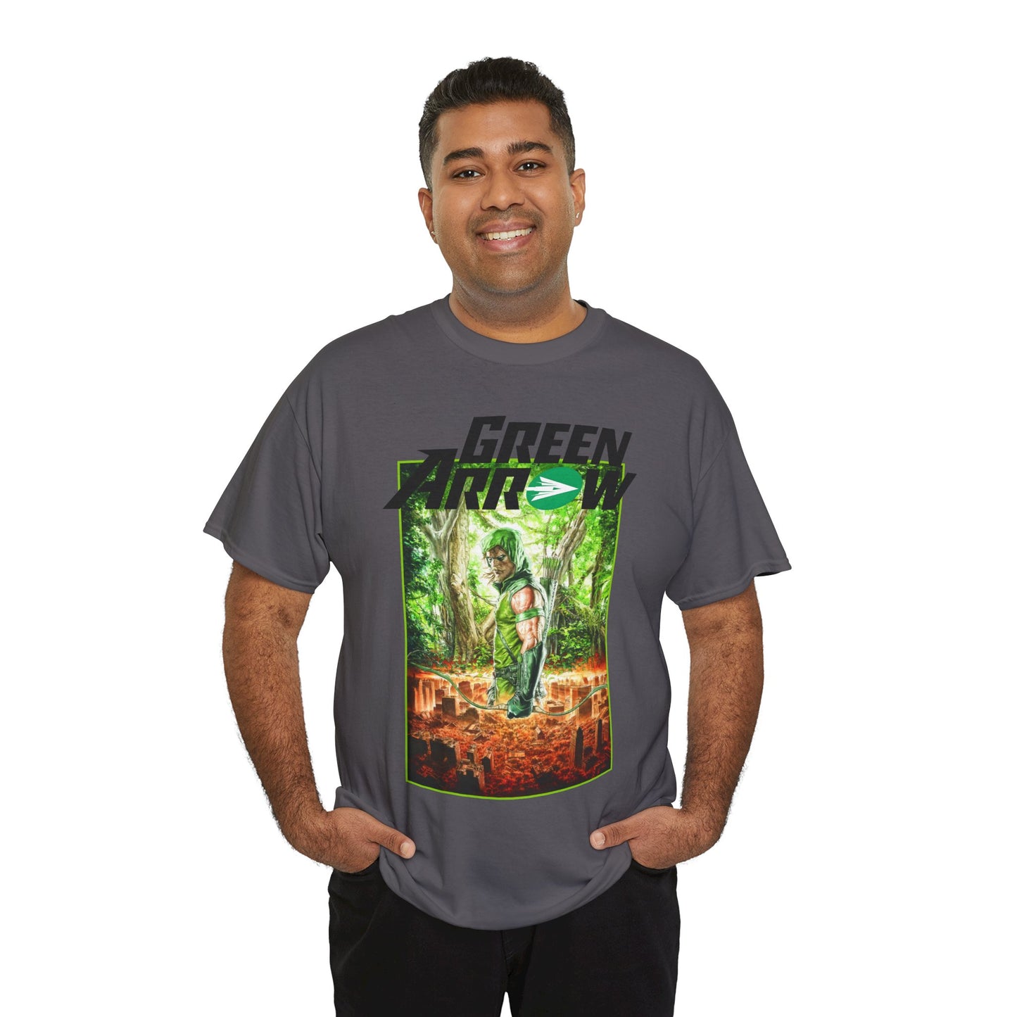 Green Arrow T-Shirt - Mauro Cascioli Art - Brightest Night Cover - Emerald Archer - DC Comics