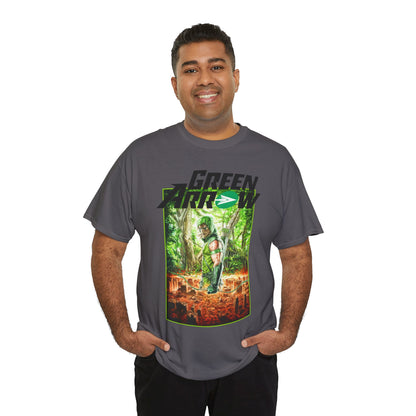 Green Arrow T-Shirt - Mauro Cascioli Art - Brightest Night Cover - Emerald Archer - DC Comics