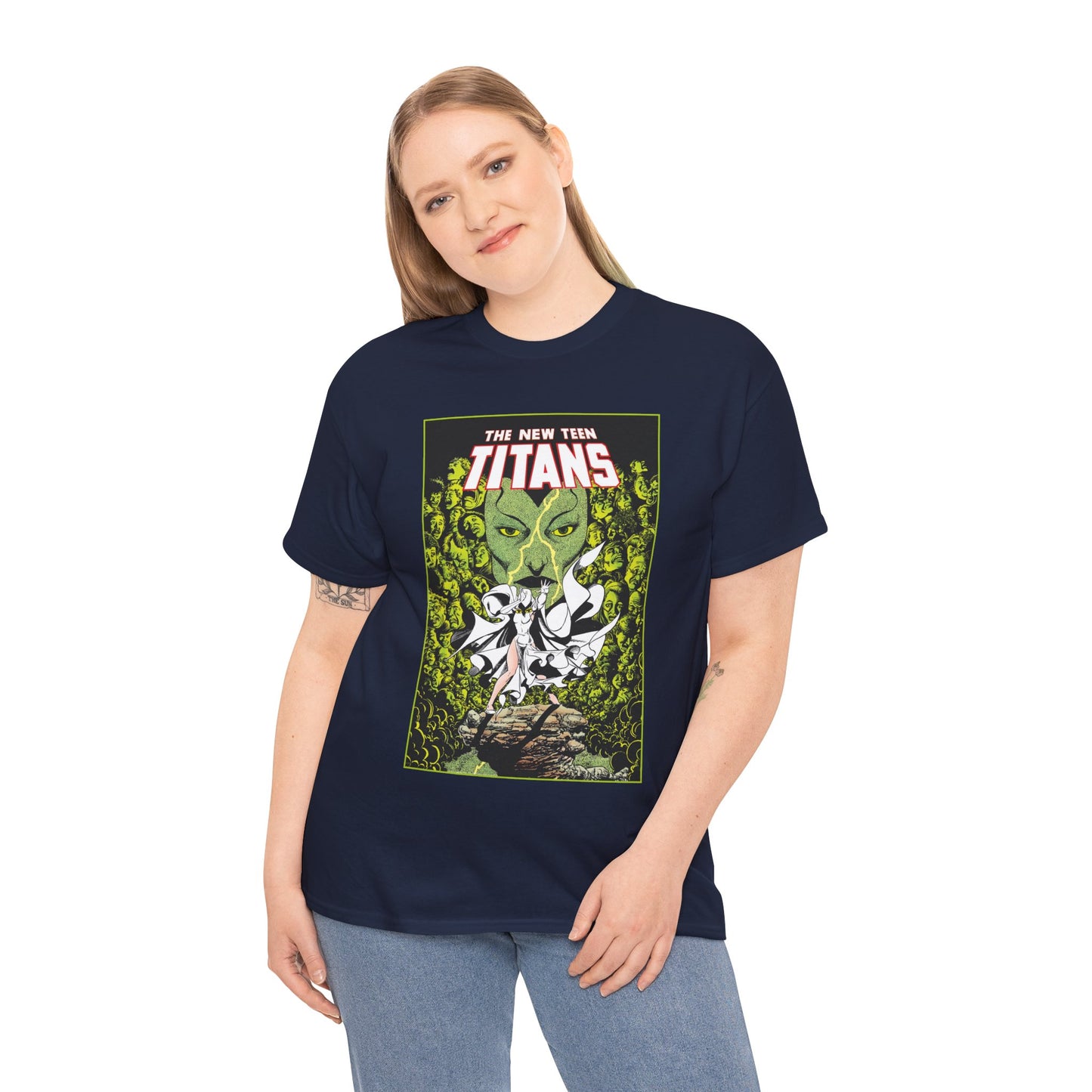 Raven T-Shirt - George Perez Art - New Teen Titans - Versus Phobia - White Raven Costume - DC Comics