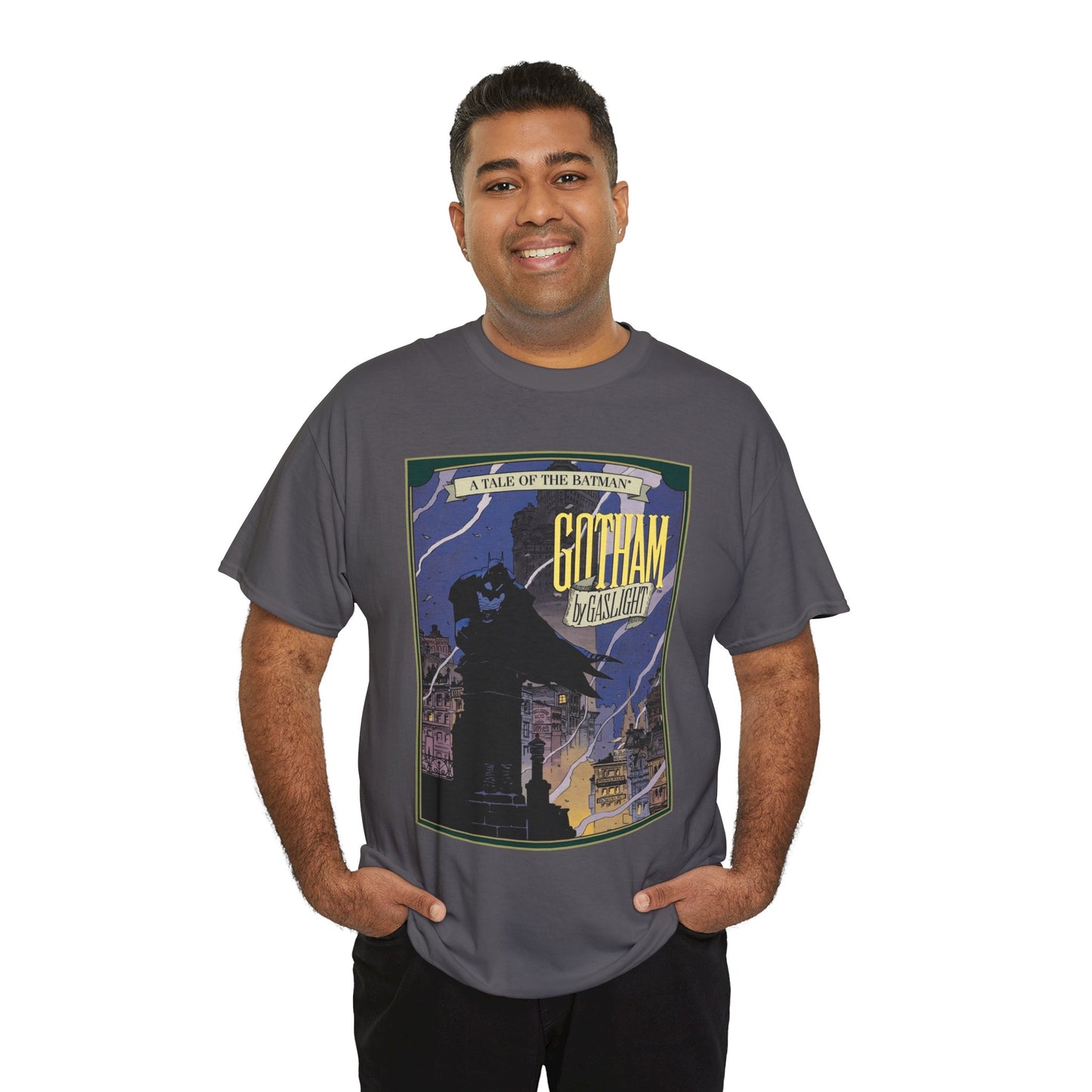 Batman: Gotham by Gaslight T-Shirt - Mike Mignola Art - 19th Century Jack the Ripper Story - Elseworlds - DC Comics