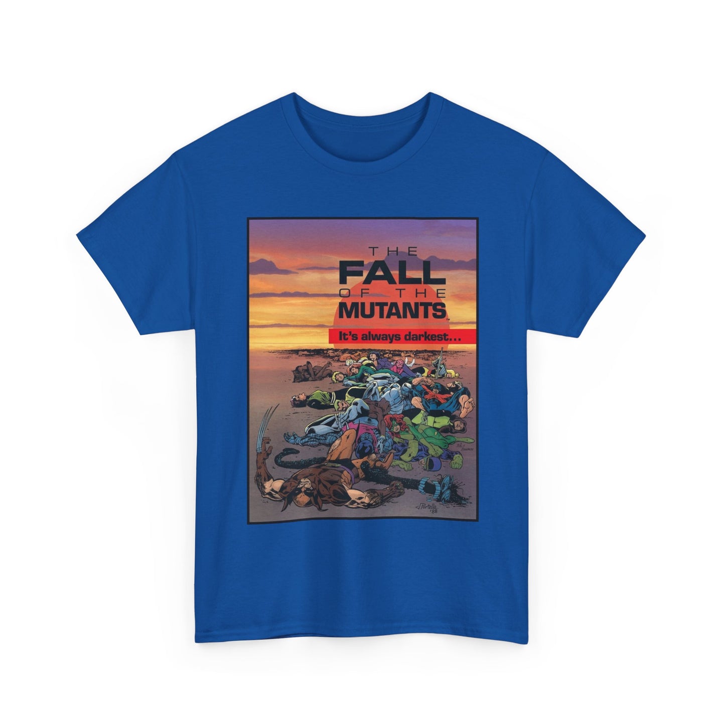 X-Men T-Shirt - Alan Davis Art - Fall of the Mutants Ad - Marvel Comics