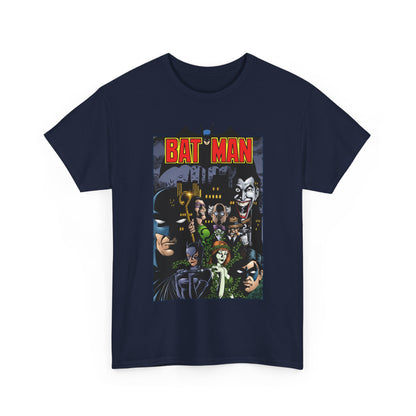 Batman T-Shirt - George Perez Art - Arkham Asylum - Joker, Catwoman, Poison Ivy, Riddler, Nightwing - DC Comics