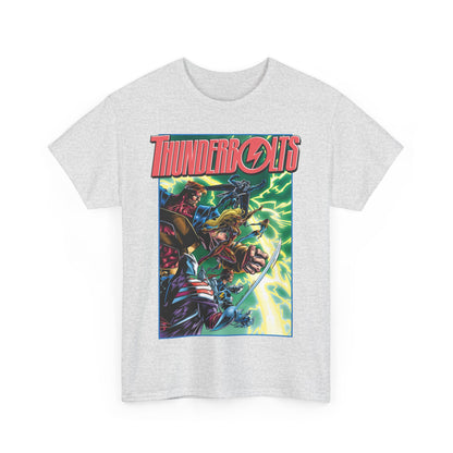 Thunderbolts T-Shirt - Amazing Mark Bagley Art - Citizen V, MACH-1, Atlas, Songbird, Fixer, Techno - Marvel Comics Characters - Avengers Connection