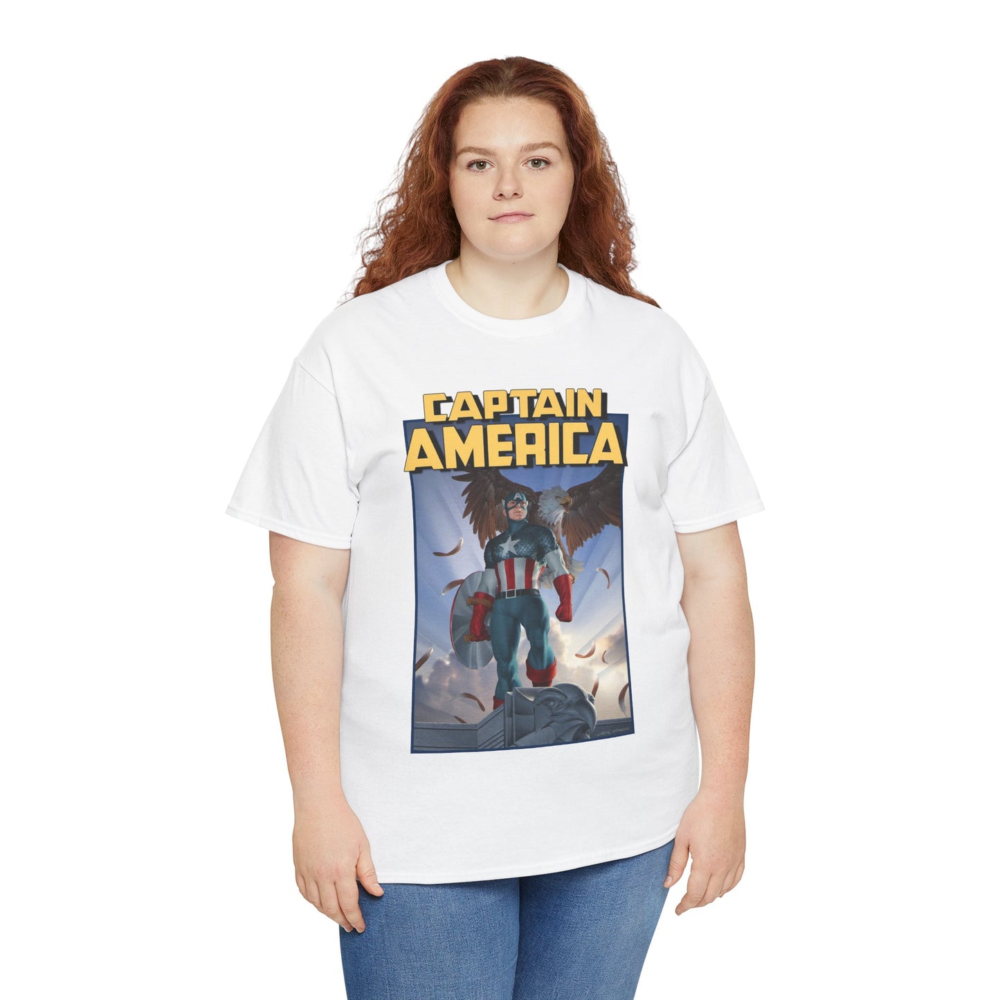 Captain America T-Shirt - Junggeun Yoon Art - Avengers Member - Marvel Comics