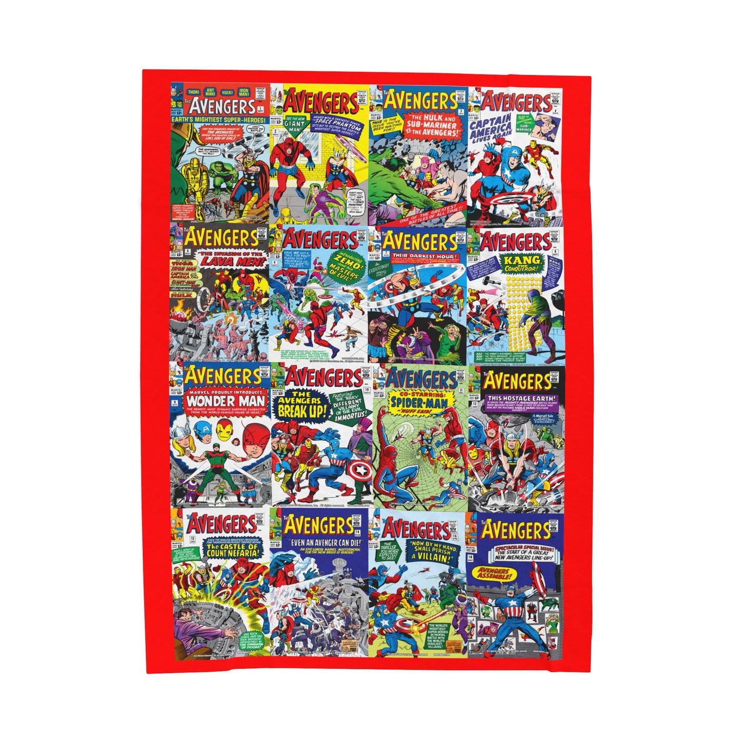 Avengers Blanket - Classic Silver Age Art - Marvel Comics - Soft & Comfy