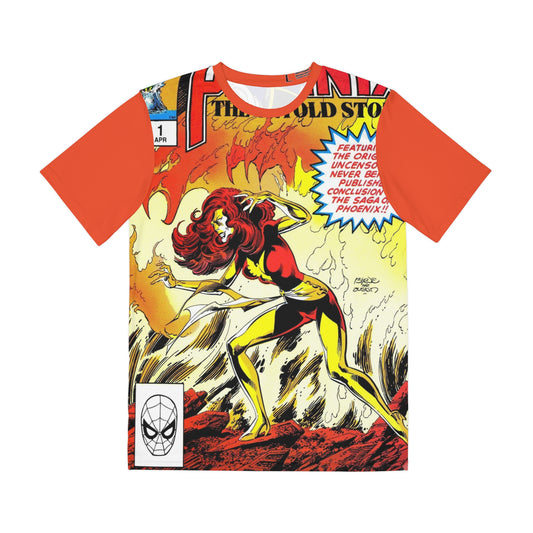Phoenix: The Untold Story All Over Print Tee (Polyester) - John Byrne Art - Uncanny X-Men, Cyclops, Jean Grey, Colossus, Wolverine, Storm, Beast, Nightcrawler - Marvel Comics