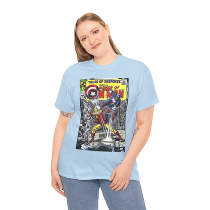 Tales of Suspense T-Shirt - George Perez #58 Cover Homage Art - Captain America & Iron Man - Marvel Comics