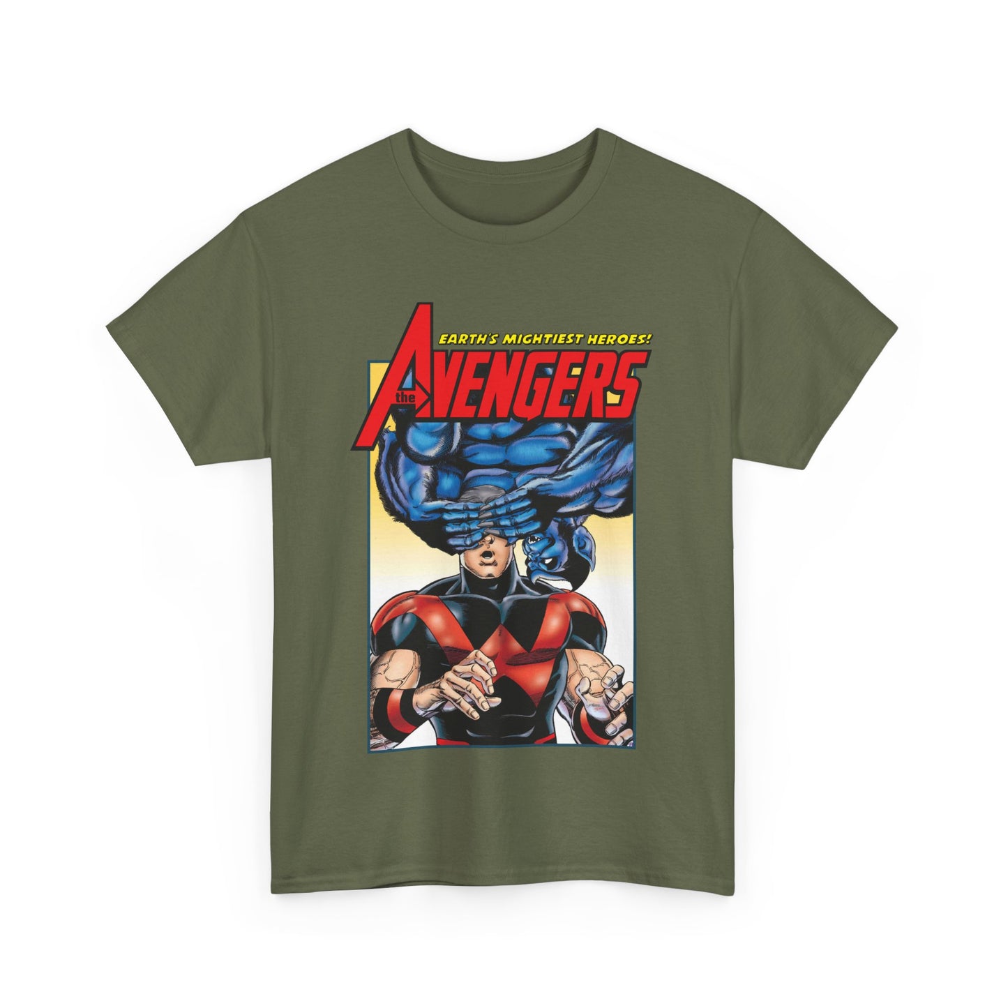 Avengers T-Shirt - George Perez Art - Wonder Man & Beast (Simon Williams & Hank McCoy) - Marvel Comics