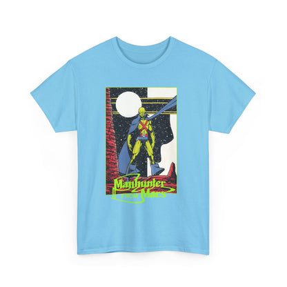 Martian Manhunter T-Shirt - George Perez Art - 1980s Justice League of America (JLA) Postcard Art - DC Comics