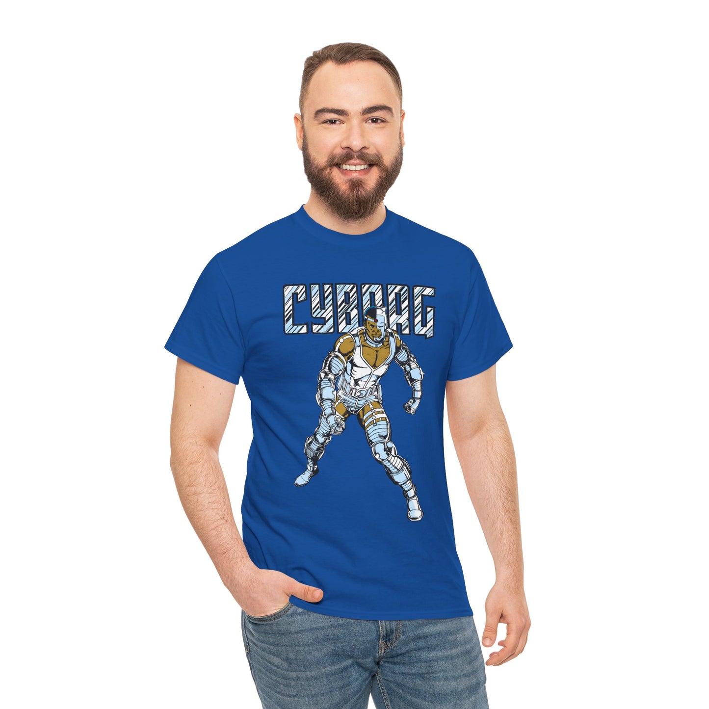 Cyborg T-Shirt - George Perez Art - New Teen Titans, Justice League - Victor Stone - DC Comics