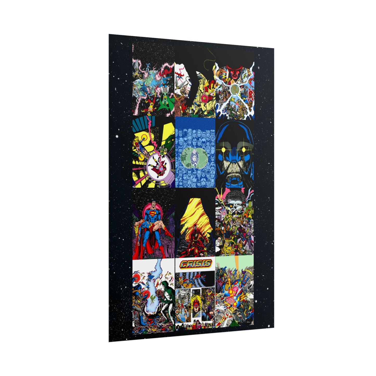 Crisis On Infinite Earths Rolled Poster - George Perez Art - DC Comics - Covers #1-#12 - Multiple Sizes Up to 24"x36"