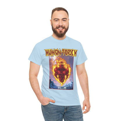 Human Torch T-Shirt - Howard Porter Art - Marvel Comics