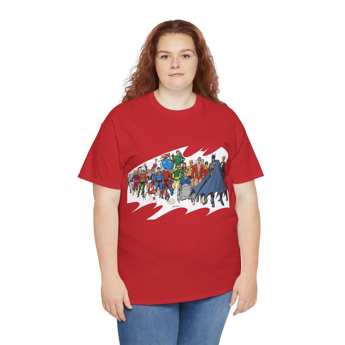 Batman T-Shirt - Neal Adams Art - Plastic Man, Sargon, Robin, Doom Patrol, Superboy, Legion of Super-Heroes - 100-Page Giant Cover Art - DC Comics