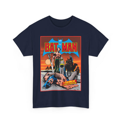 Batman T-Shirt - Neal Adams Art - R'as Al Ghul - Demon Lives Again - DC Comics - Dark Knight Detective