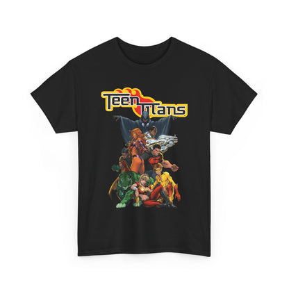 Teen Titans T-Shirt - Michael Turner Art - Cyborg, Raven, Wonder Girl, Superboy, Robin, Starfire - DC Comics