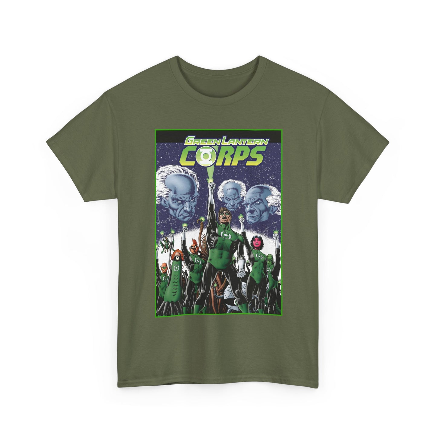 Green Lantern Corps T-Shirt - Hal Jordan, Guardians, Tomar Re, Oa - DC Comics