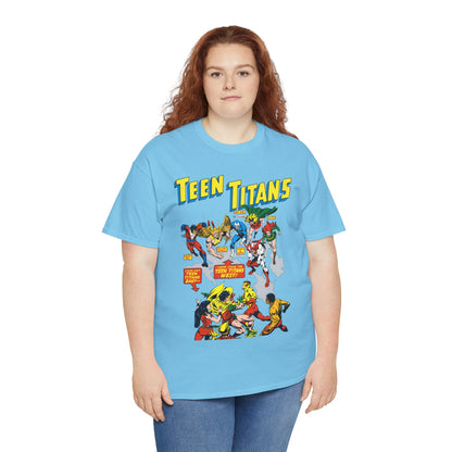Teen Titans T-Shirt - Rick Buckler Art - Titans West, Lilith, Hawk & Dove, Beast Boy, Golden Eagle - DC Comics