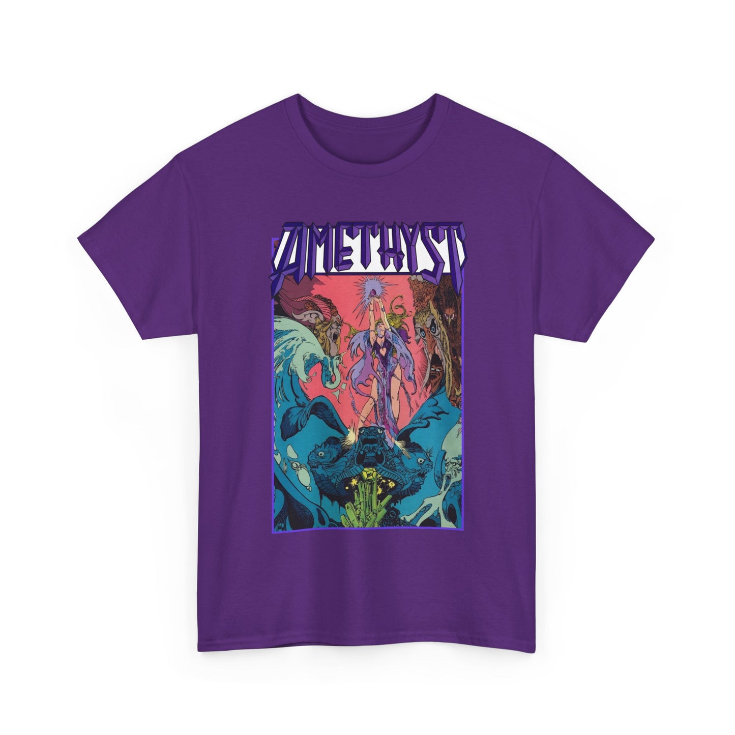 Amethyst T-Shirt - Esteban Maroto Art - Princess of Gemworld - 1980s Series - DC Comics