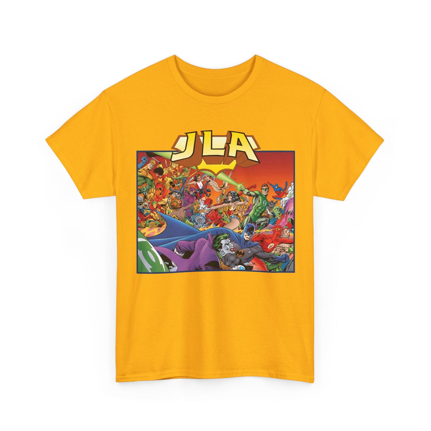 JLA: The Nail T-Shirt - Alan Davis Art - Green Lantern, Batman, Wonder Woman, Flash - DC Comics