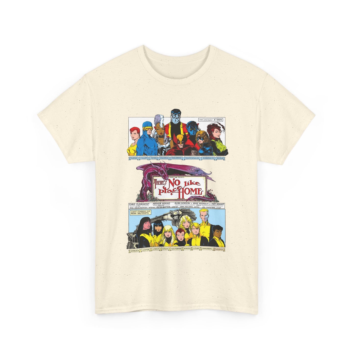 X-Men & New Mutants T-Shirt - Arthur Adams Art - Uncanny X-Men Annual #9 - There's No Place Like Home - Marvel Comics