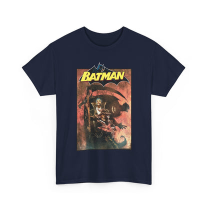 Batman T-Shirt - Bill Sienkiewicz Art - With Scarecrow & Ra's Al Ghul - DC Comics