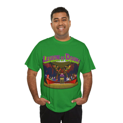 Legion of Doom T-Shirt - Super Friends Cartoon - Lex Luthor, Grodd, Brainiac, Giganta, Riddler, Bizarro, Scarecrow, Hanna-Barbera Animation