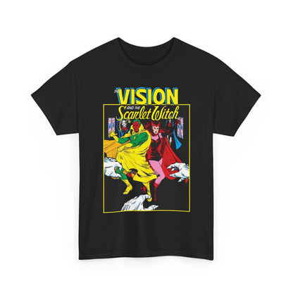Vision & Scarlet Witch T-Shirt - Avengers Members - 1985 Cover Art - Marvel Comics