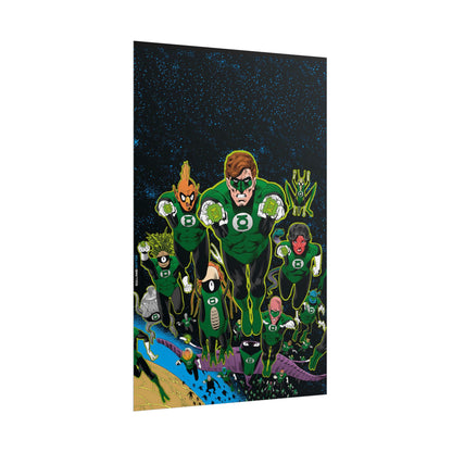 Green Lantern Corps Rolled Poster - Brian Bolland Art - Hal Jordan - DC Comics - Multiple Sizes Up to 24"x36"